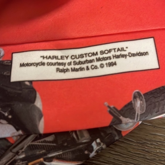 Mens Harley Davidson by Ralph Marlin softail polyester tie - Picture 3 of 3